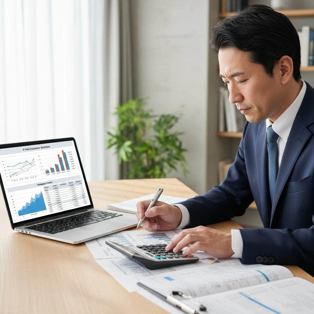 総合評定値(P点)の計算方法と構成要素の内訳