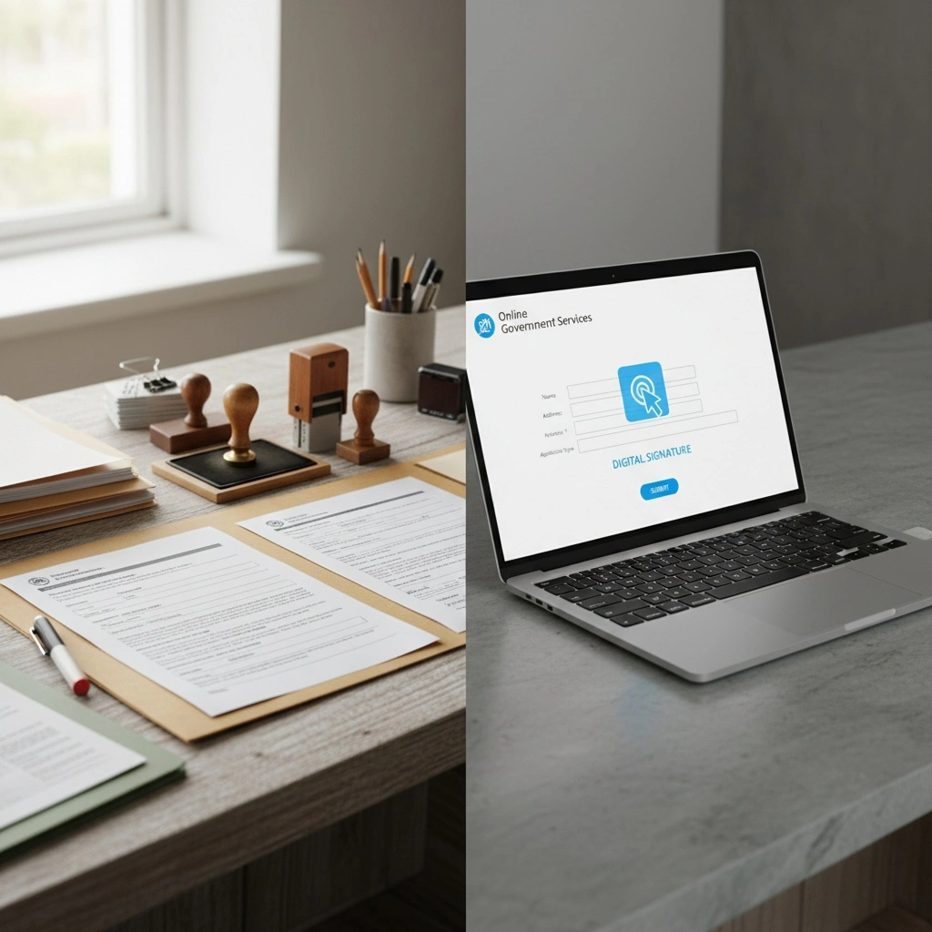建設業許可代表者変更届の提出先と申請方法(紙・電子の比較)