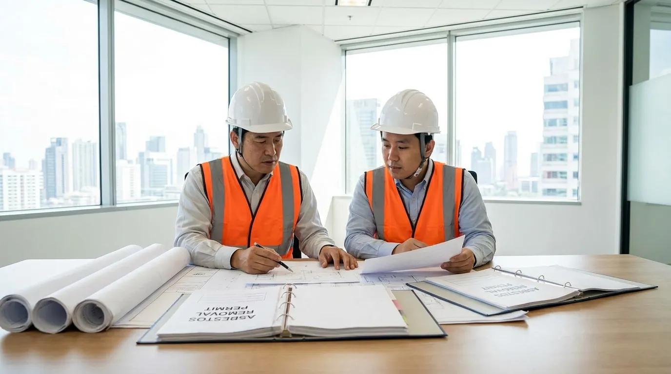 アスベスト除去工事に必要な建設業許可の判断基準