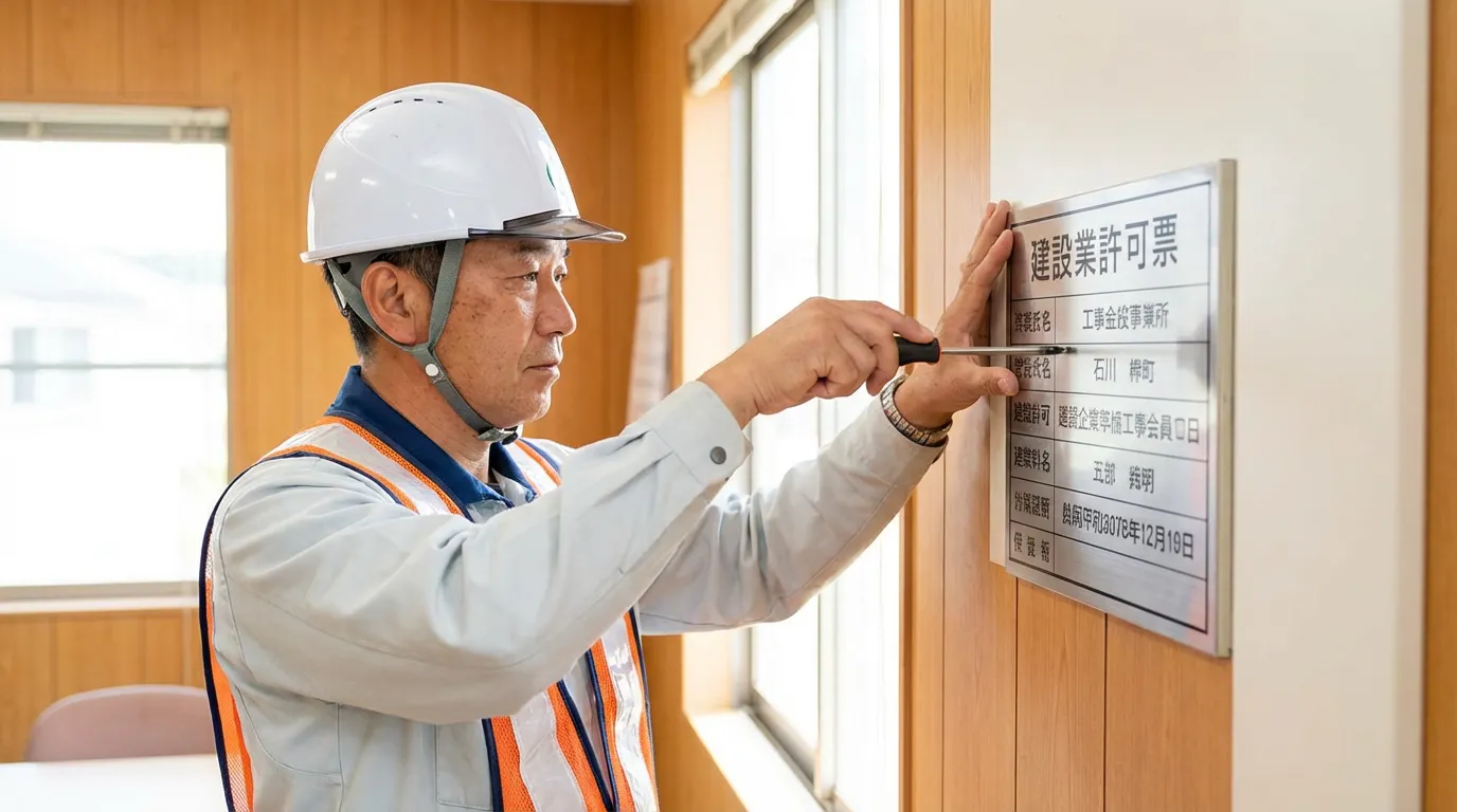建設業許可標識の掲示義務と法的根拠