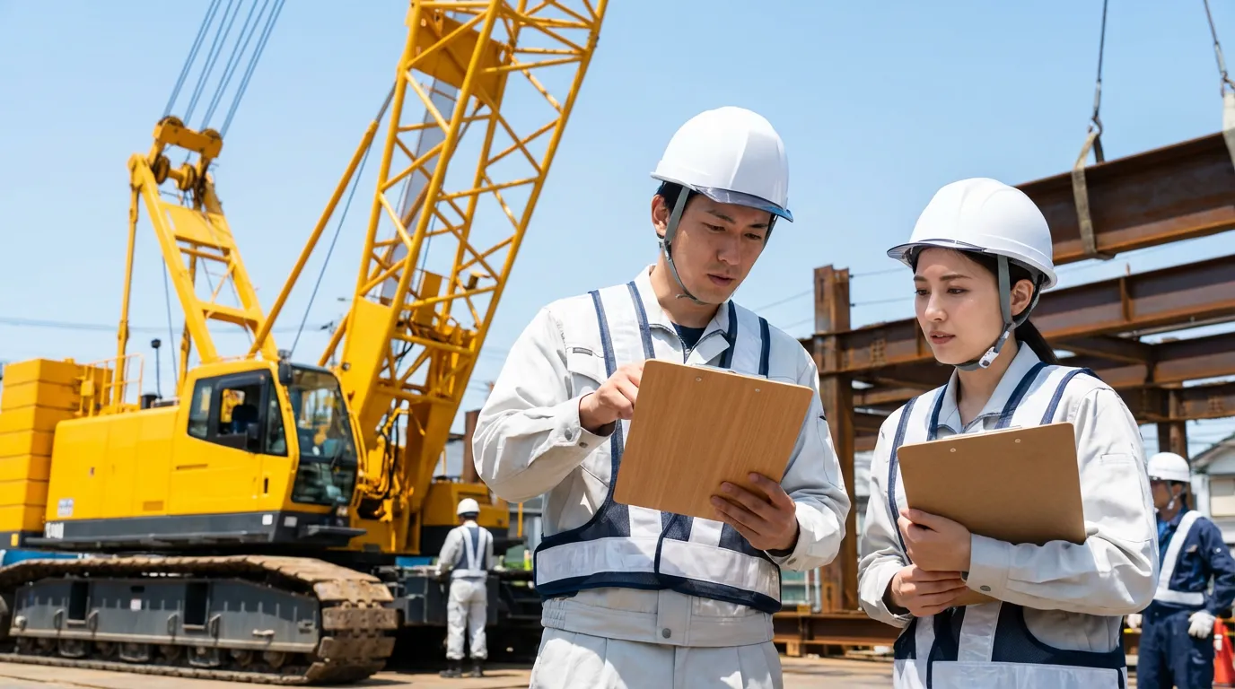 クレーン工事の建設業許可取得に必要な技術者・財務・体制要件