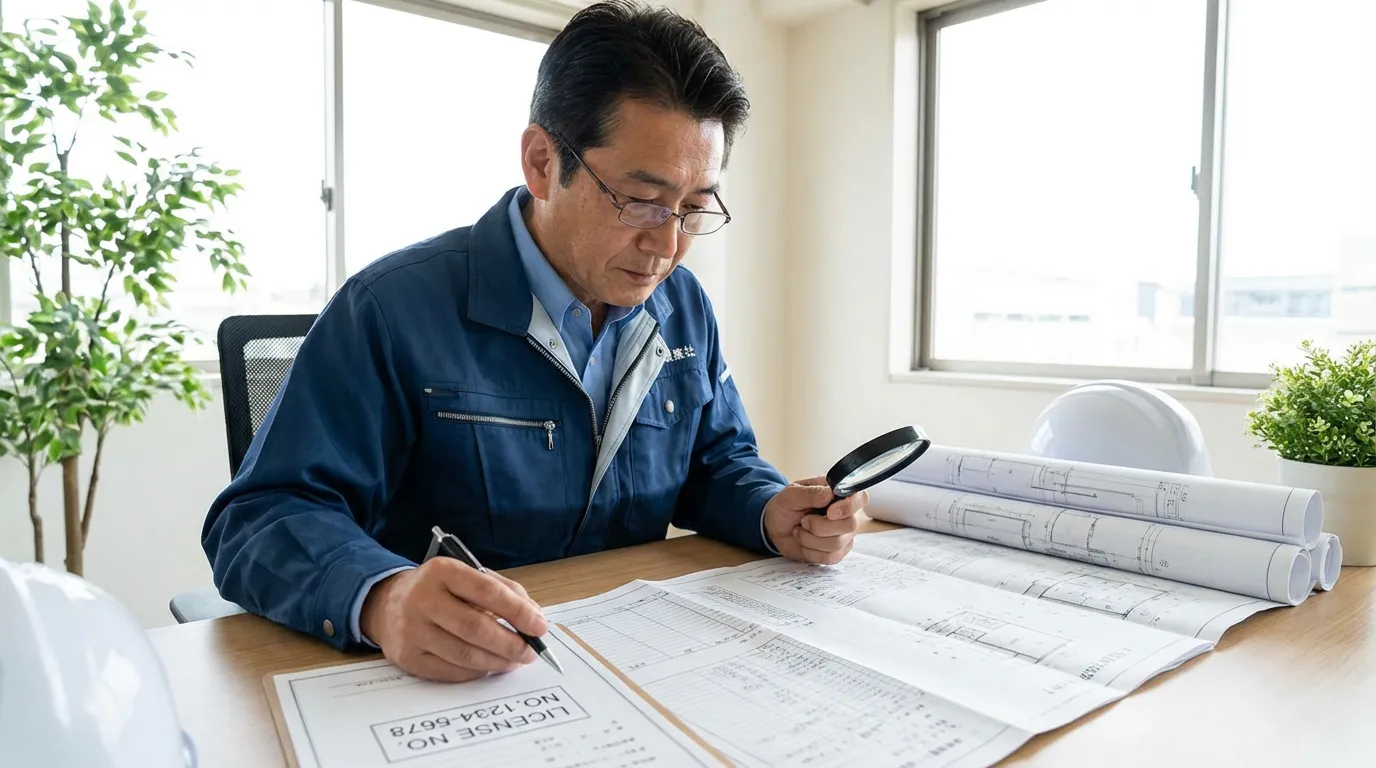 許可番号・業種区分の読み方と確認ポイント