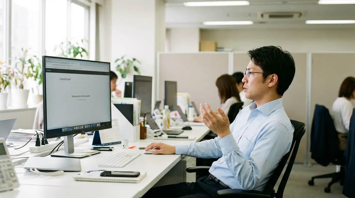 検索できない場合の原因と対処法