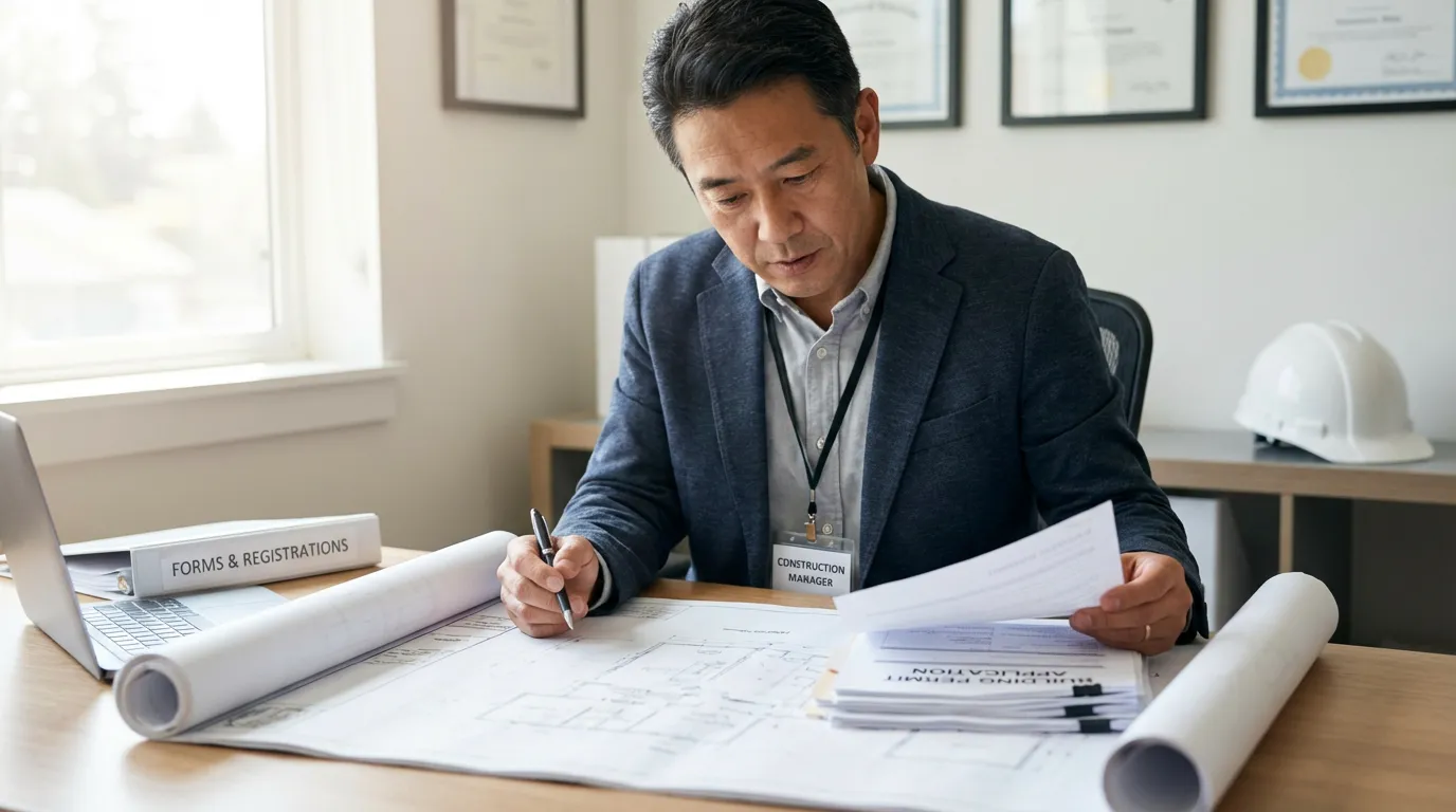 サイン工事の建設業許可申請に必要な書類と実務ポイント