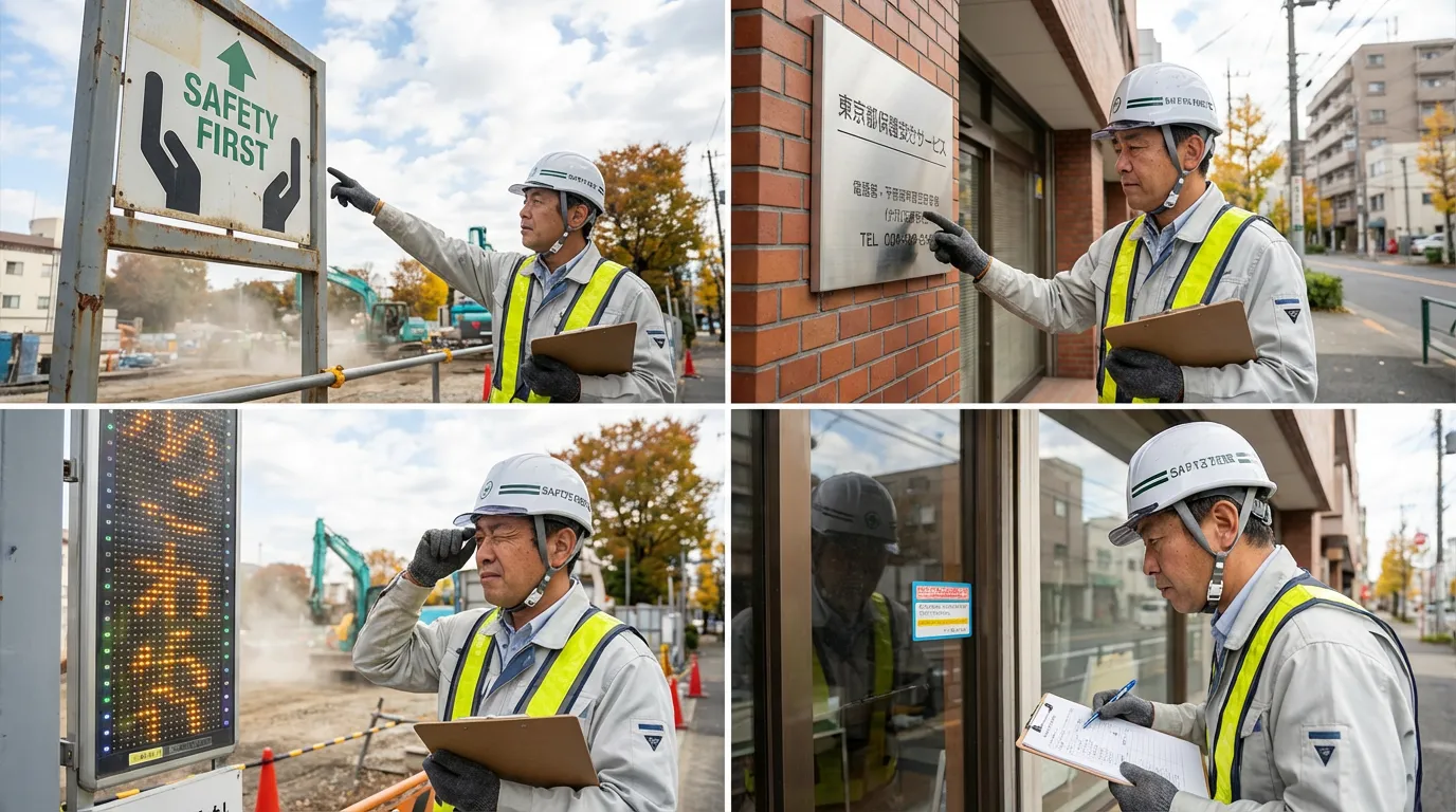 看板・サインの種類別にみる建設業許可の要否