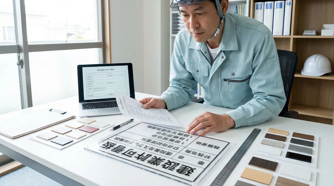 建設業 許可 看板 アクリル - 許可票の記載項目とレイアウト実務チェックリスト