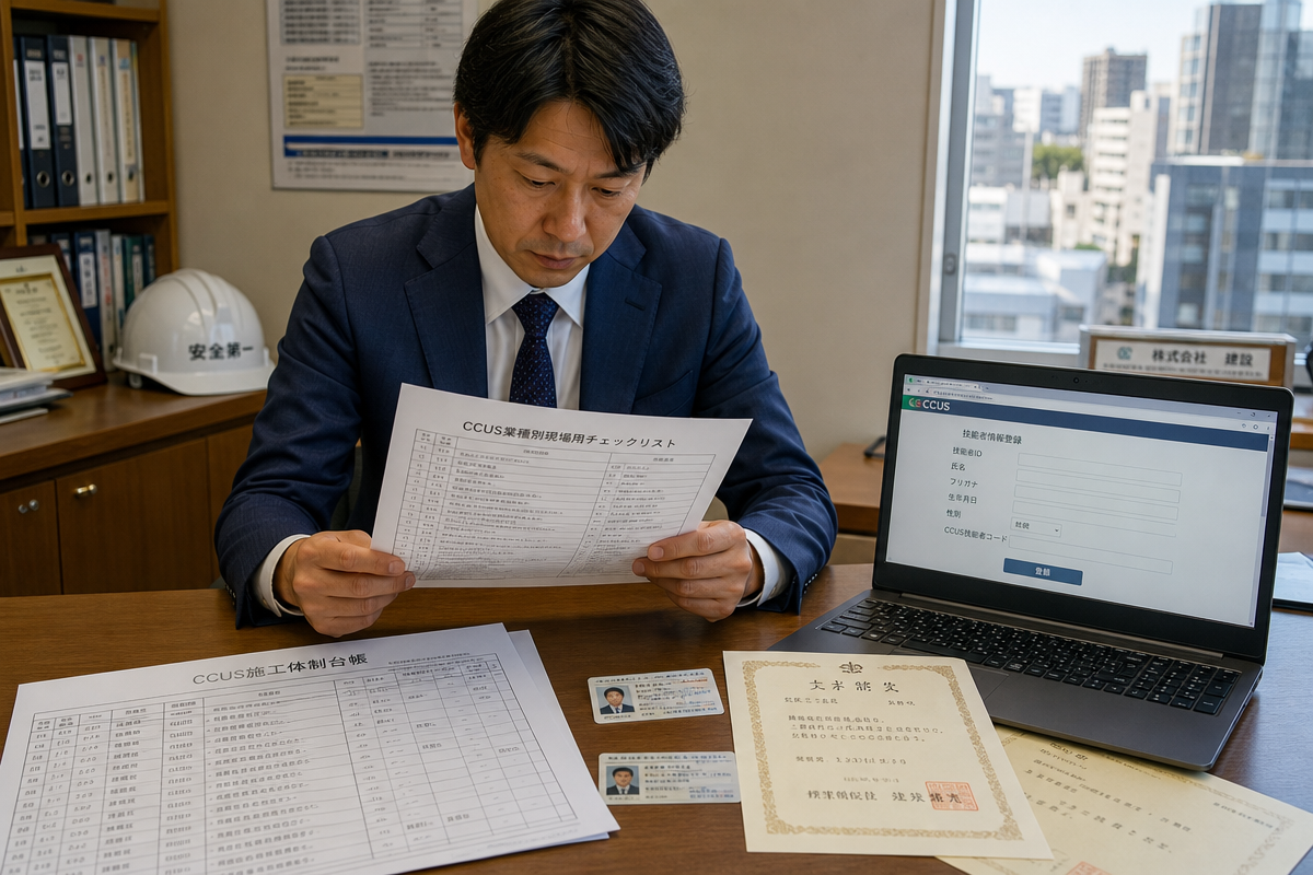 建設 キャリア アップ システム レベル 判定 - 必要書類 一覧と資格登録コードの準備ポイント