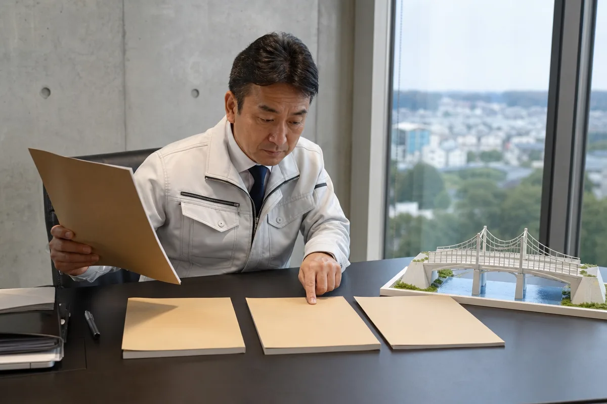 埼玉県 経営事項審査の流れを確認する建設業者と書類