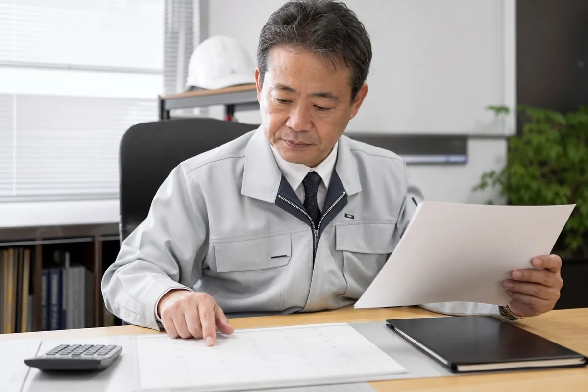 山口県建設業許可の更新に向け、申請書類と期限を確認する事業者